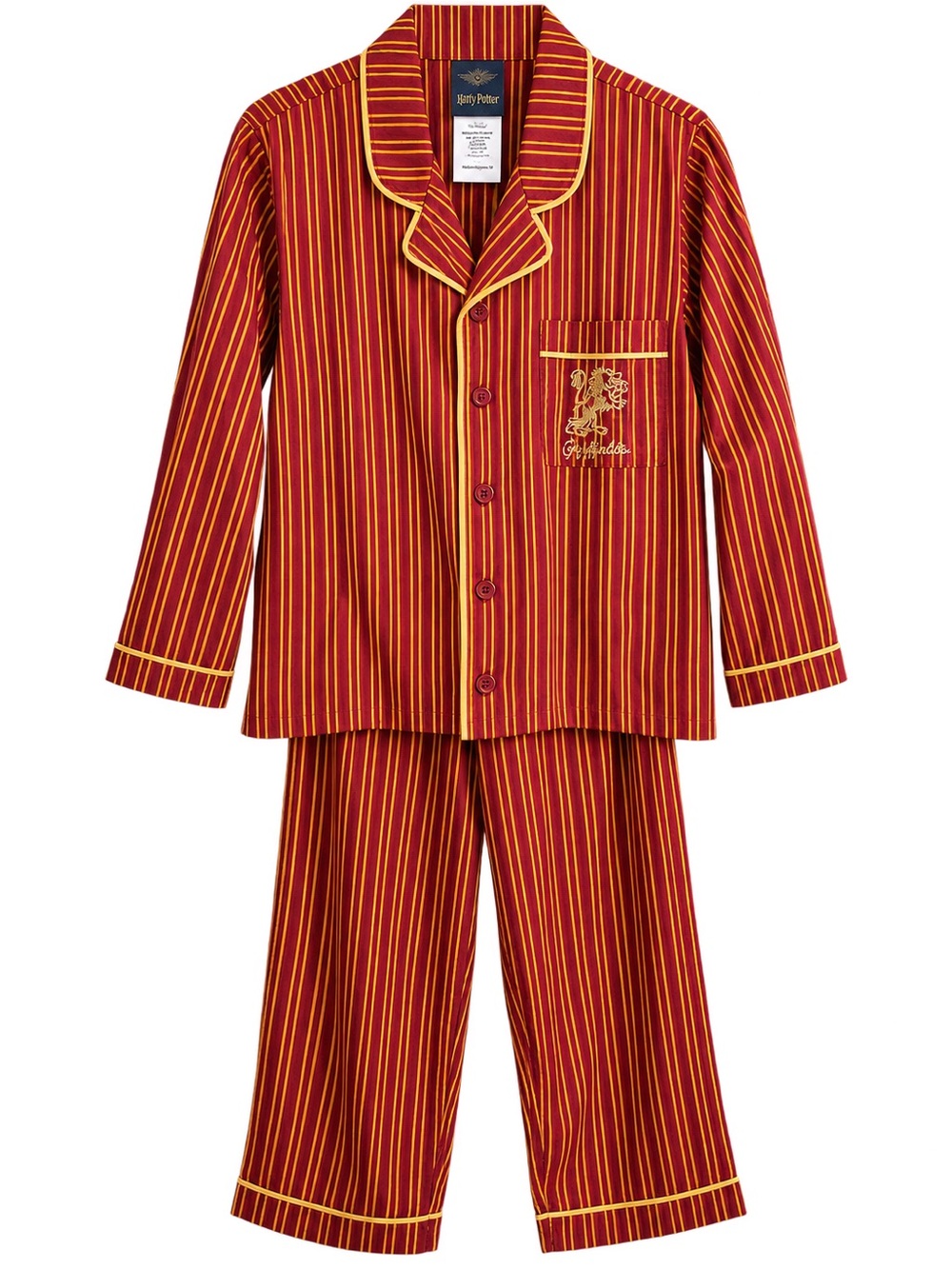 Pottery Barn Teen Harry Potter Gryffindor Pajama Set Medium 100% Cotton